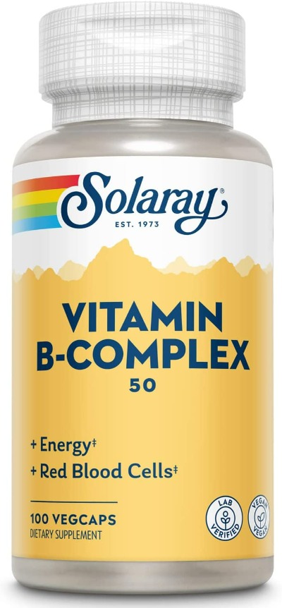 Kellmart.com - Solaray Vitamin B-complex 50 50mg 50 Veg Caps (076280042702)