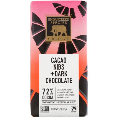 Cacao Nibs Dark Chocolate Bar