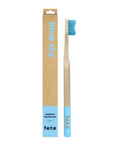 Bamboo Toothbrush, Blue Sky