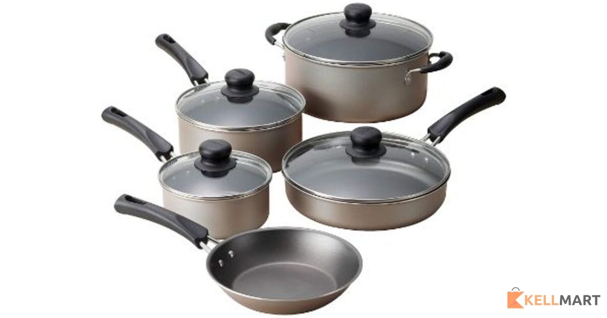 Gibson Abruzzo Stainless Steel 12 Piece Cookware Set