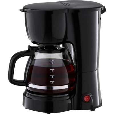 Mainstays 5 Cup Black Coffee Maker With Removable Filter Basket