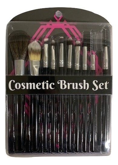 10 Piece Cosmetic Brush Set