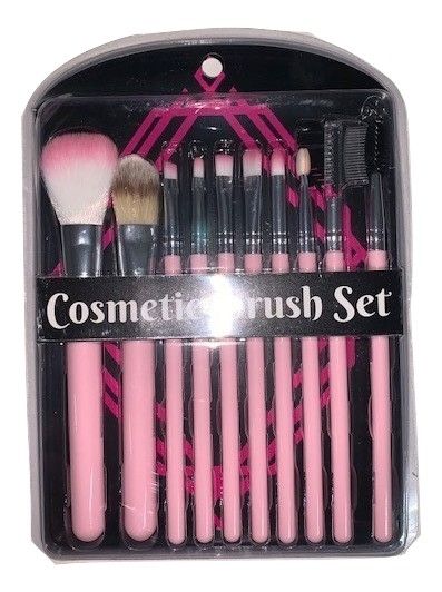 10 Piece Cosmetic Brush Set