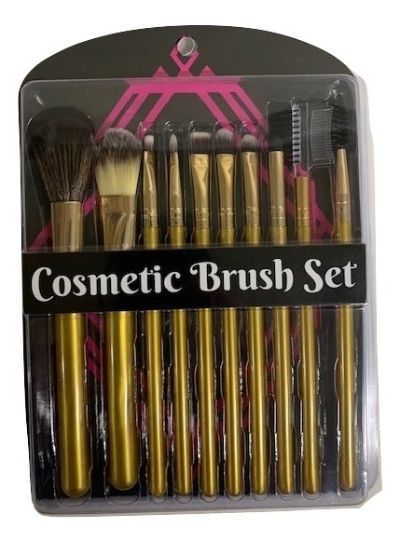 10 Piece Cosmetic Brush Set